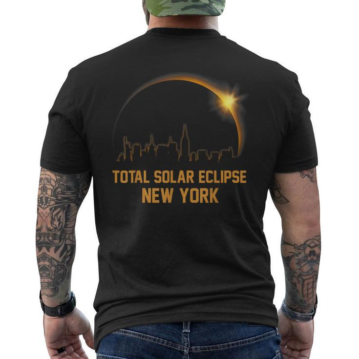 America Totality 2024 New York Total Solar Eclipse 4082024 Men's T-shirt Back Print