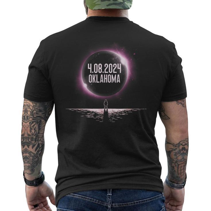 America Totality 40824 Total Solar Eclipse 2024 Oklahoma Men's T-shirt Back Print