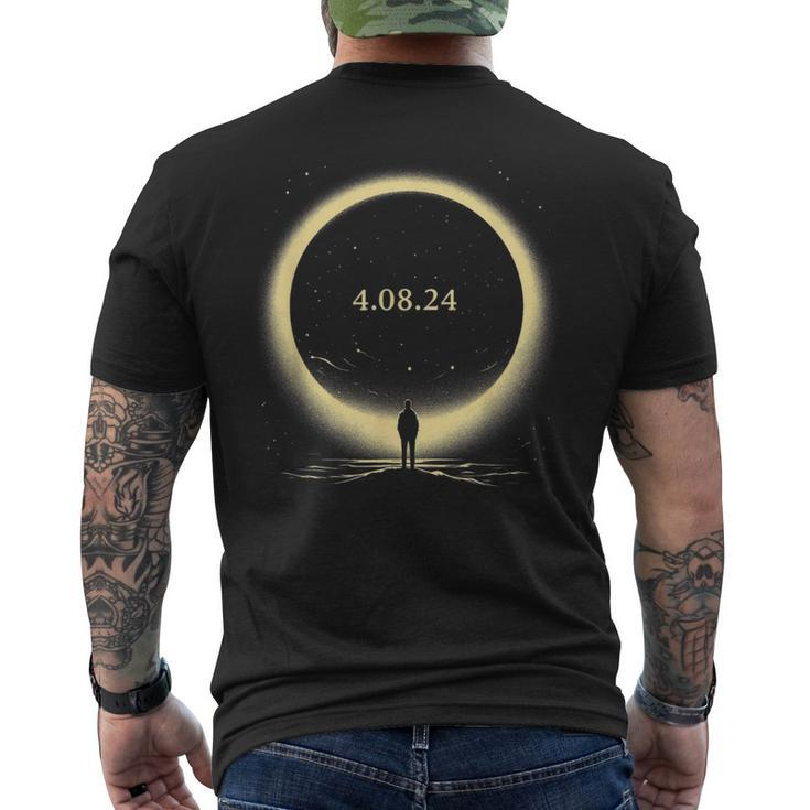America Totality Spring 40824 Total Solar Eclipse 2024 Men's T-shirt Back Print