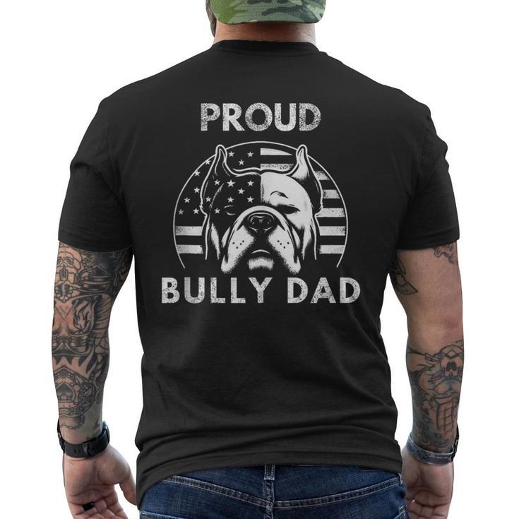 American Bully Xl Unterstützung Der Rasse Stolzer Bully Papa T-Shirt mit Rückendruck