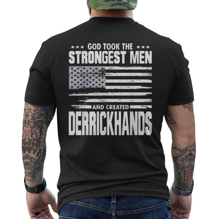 American Derrickhands Union Worker Proud God Loving Men's T-shirt Back Print