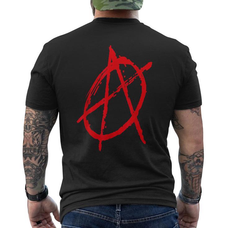 Anarchy Symbol Anarcho Punk S T-Shirt mit Rückendruck