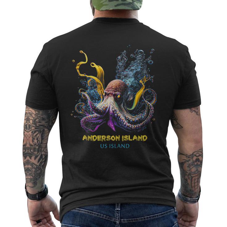 Anderson Island Us Island Men's T-shirt Back Print