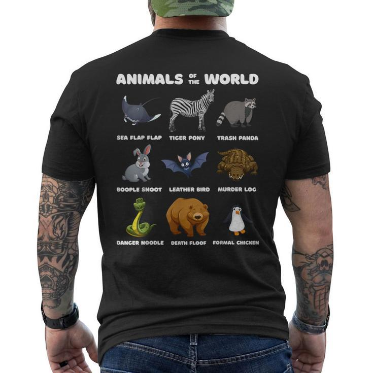 Animals Of The World Rare Animals Memes Men's T-shirt Back Print