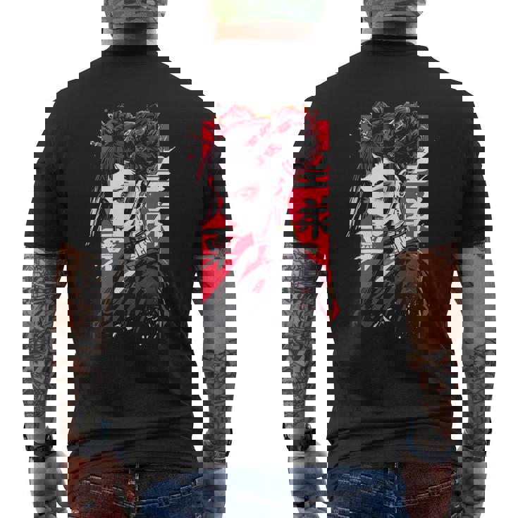 Anime Manga Cyberpunk Aesthetic Techwear Harajuku Punk Camiseta Hombre Estampado Espalda