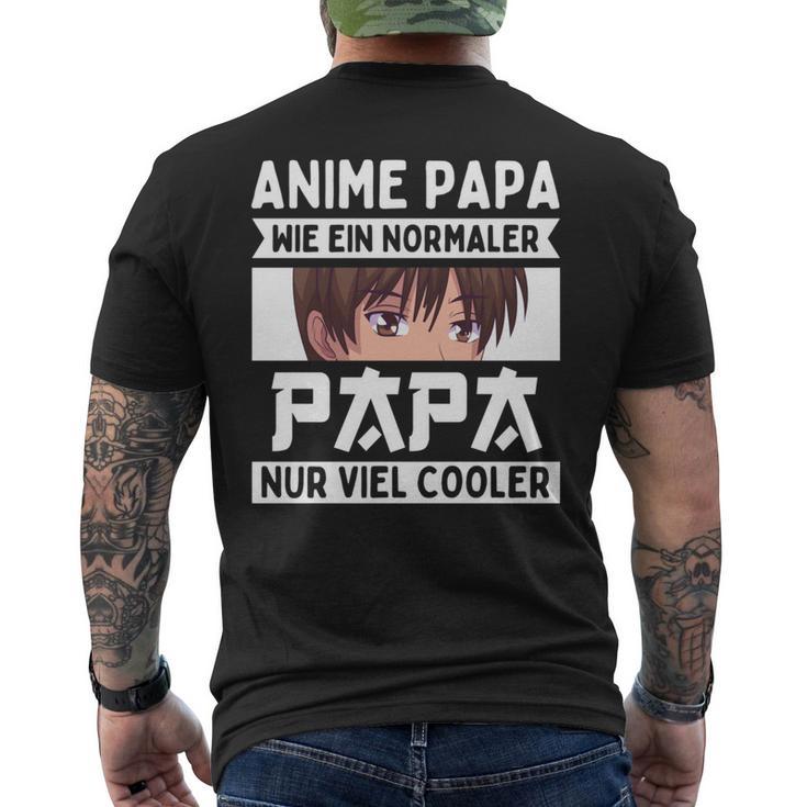 Anime Papaatertagatertagsgeschenk Anime Papaater T-Shirt mit Rückendruck