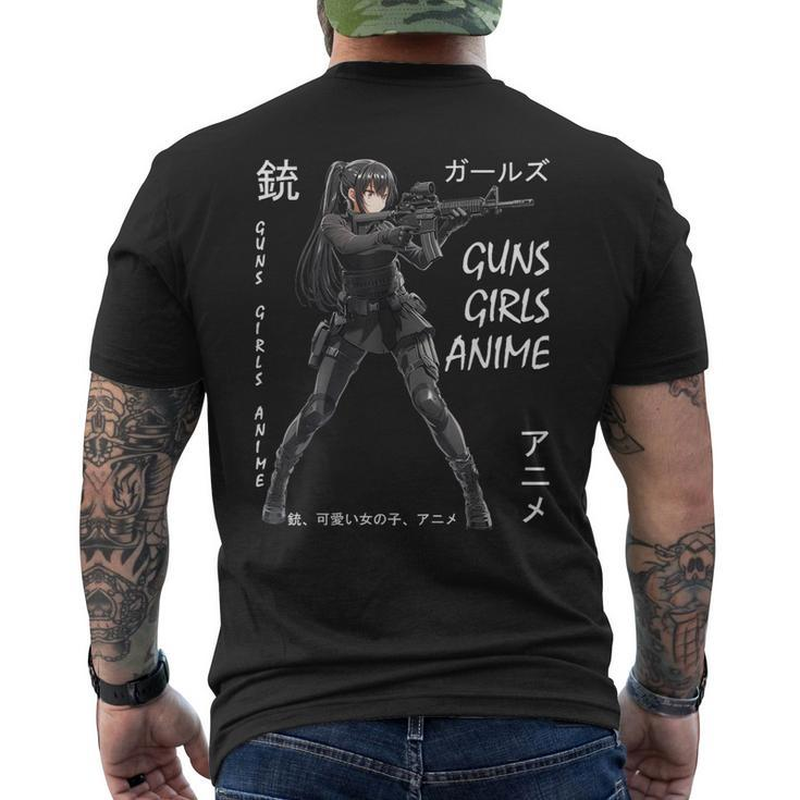 Anime Waifu Graphic Men's T-shirt Back Print