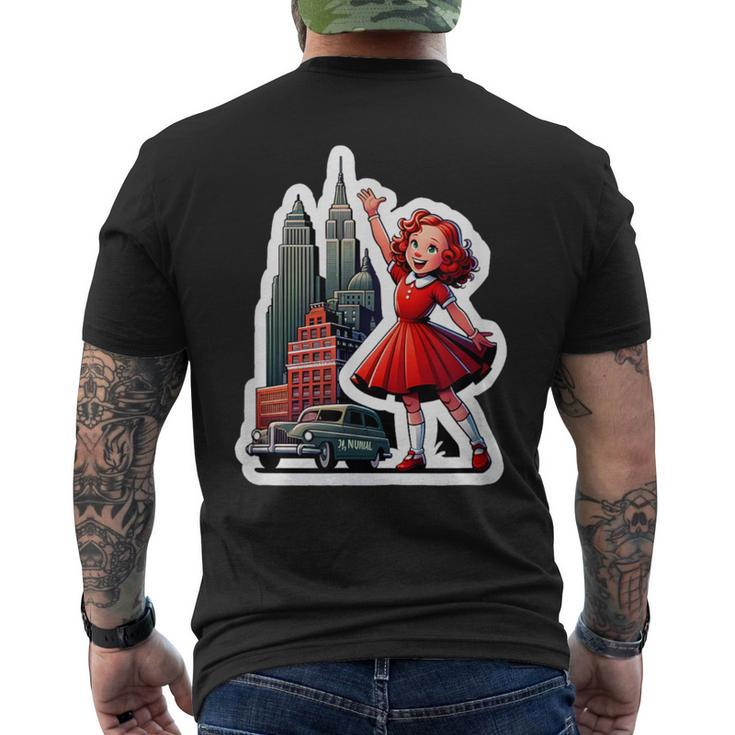 Annie's New York Adventure Broadway Musical Theatre Men's T-shirt Back Print