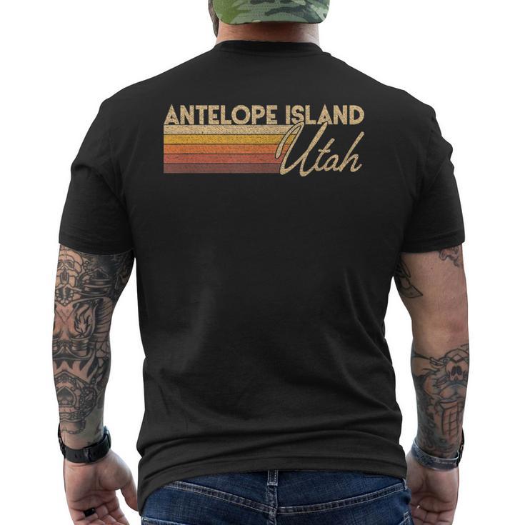 Antelope Island Utah Men's T-shirt Back Print