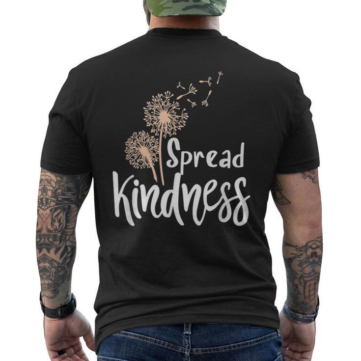 Anti-Bullying Spread Kindness Love Peace Dandelion Men's T-shirt Back Print