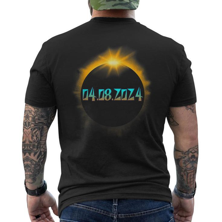 April 8 2024 Solar Eclipse Across America Totality Event Men's T-shirt Back Print