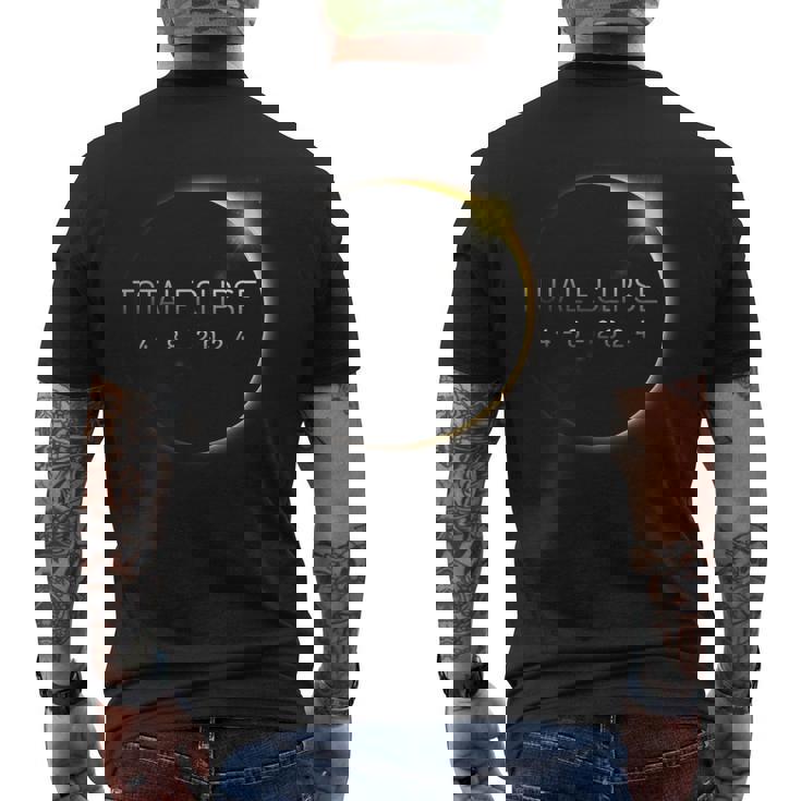 April 8Th 2024 Total Solar Eclipse Totality Solar Eclipse Men's T-shirt Back Print