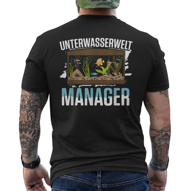 Aquarium Owner Underwater World Manager Aquarium T-Shirt mit Rückendruck