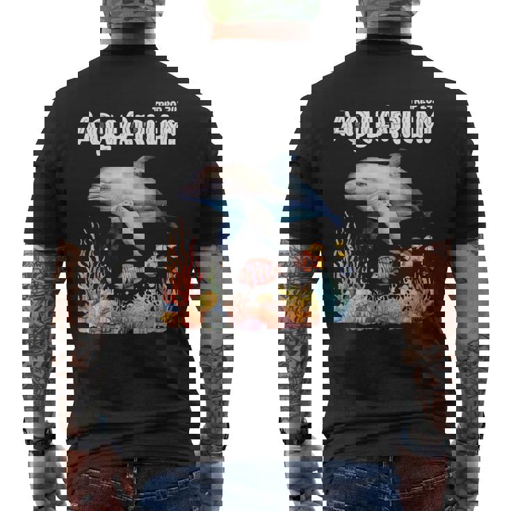 Aquarium Squad Sea Animal Lover Zoo Trip Dolphins Club 2024 Men's T-shirt Back Print