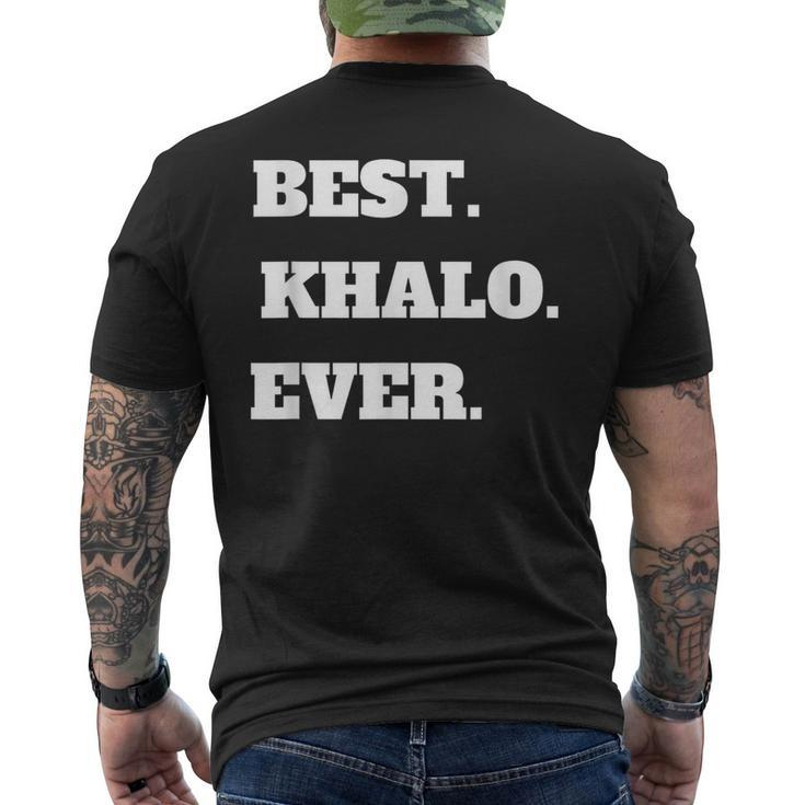 Arabic Uncle Best Khalo Uncle Ever Men's T-shirt Back Print