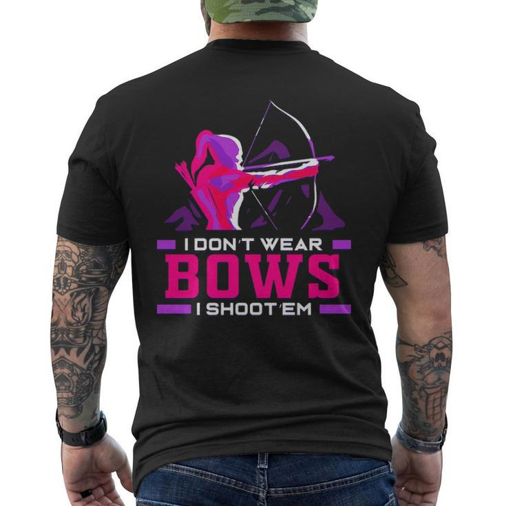 Archery Girl Archer Bow And Arrow Hunter Lady Men's T-shirt Back Print