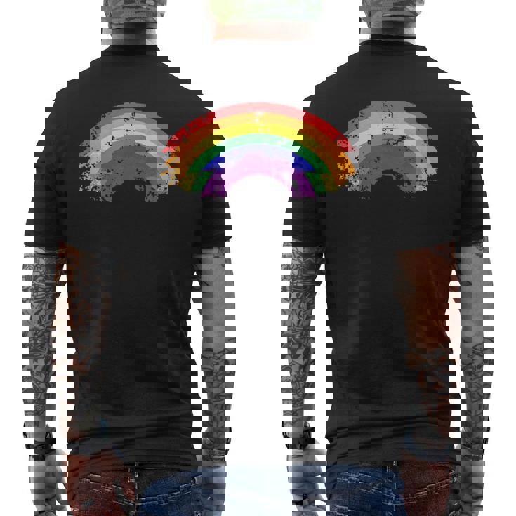 Arco Iris Lgbt Bandera Lesbianas Gay Pride Bandera Camiseta Hombre Estampado Espalda