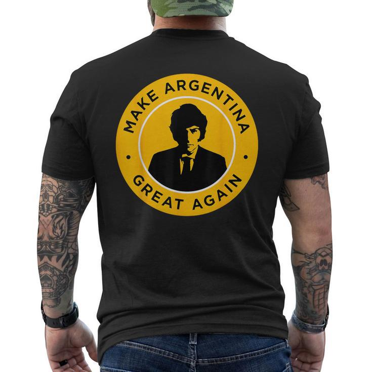 Make Argentina Great Again Javier Milei Presidente 2023 Men's T-shirt Back Print