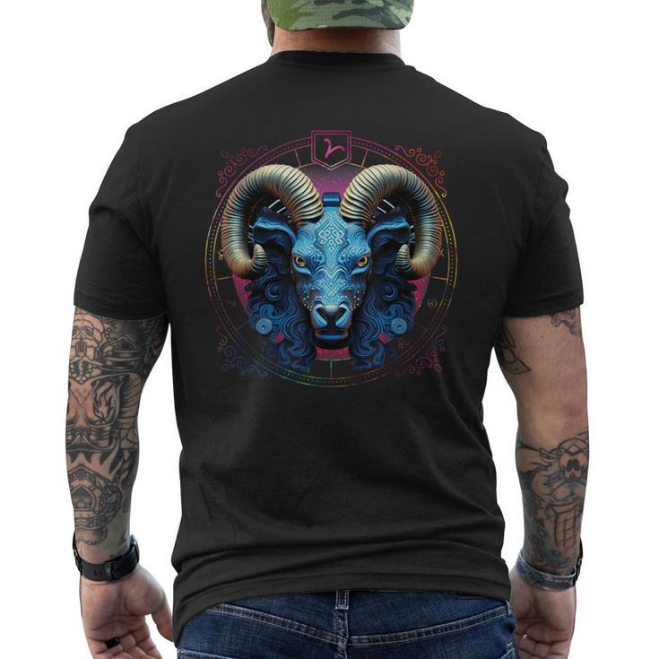 Aries Birthday Horoscope Lover Astrological Sign Women Men's T-shirt Back Print