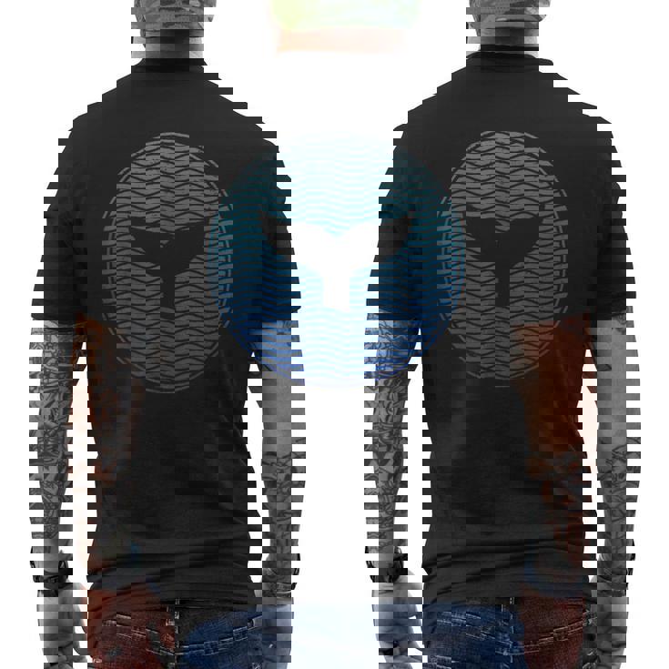 Arinos Cola Ballena Ola Orca Salvar A Las Ballenas Asesino Camiseta Hombre Estampado Espalda
