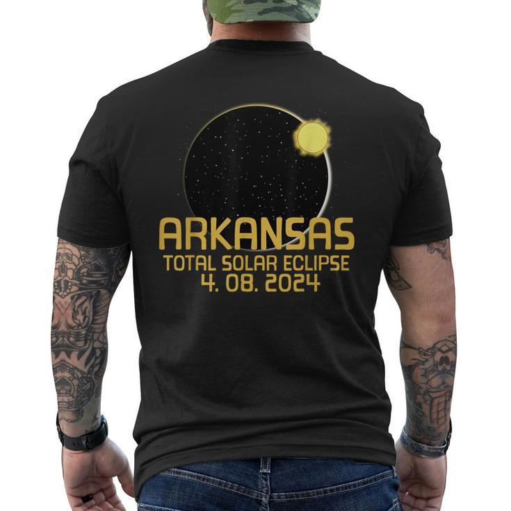 Arkansas Totality Total Solar Eclipse April 8 2024 Men's T-shirt Back Print