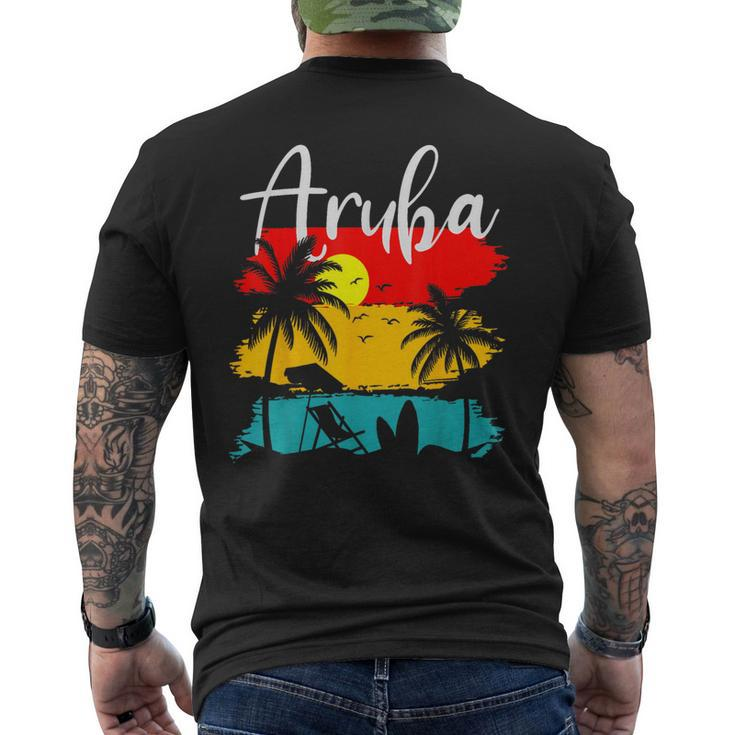 Aruba Aruba Family Vacation Souvenir Trip Summer Men's T-shirt Back Print
