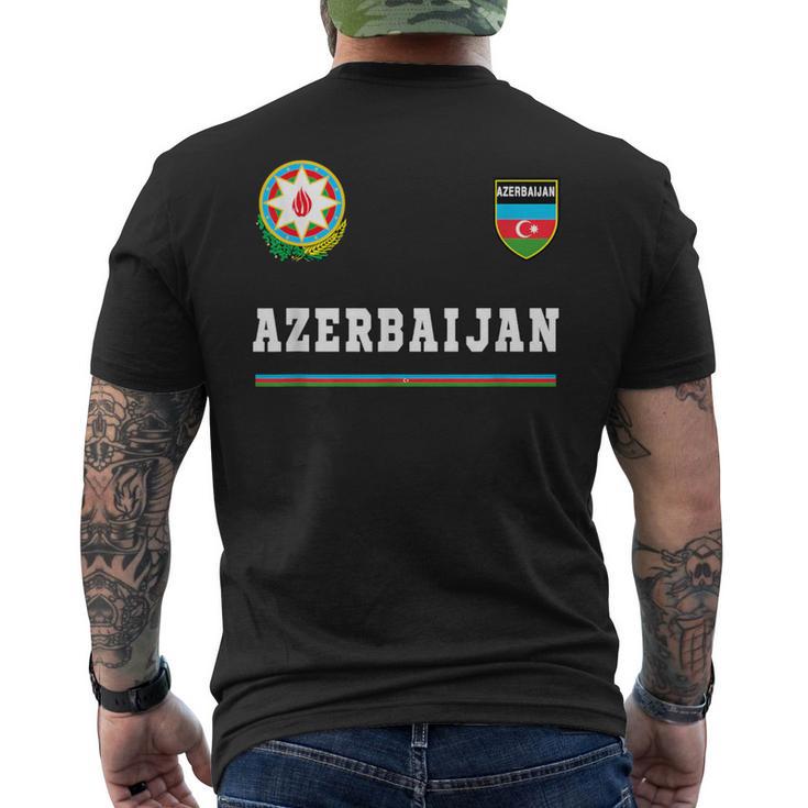 Aserbaijan Sports Football Flag Football Te- T-Shirt mit Rückendruck