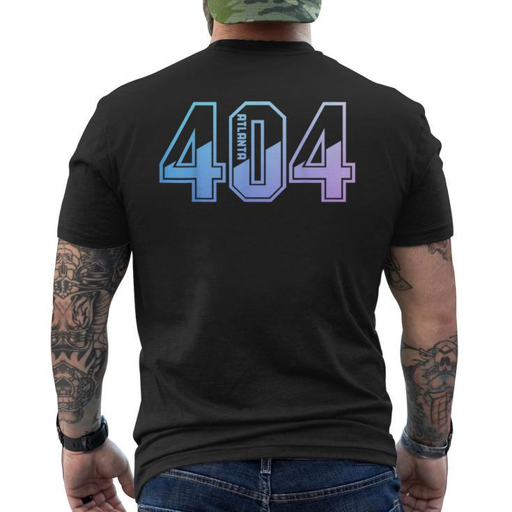Atlanta Georgia Atl 404 Area Code Pride Vintage Men's T-shirt Back Print