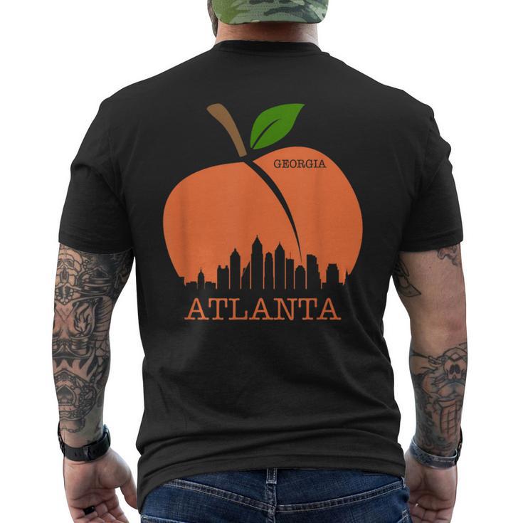 Atlanta Georgia Peach Skyline Men's T-shirt Back Print