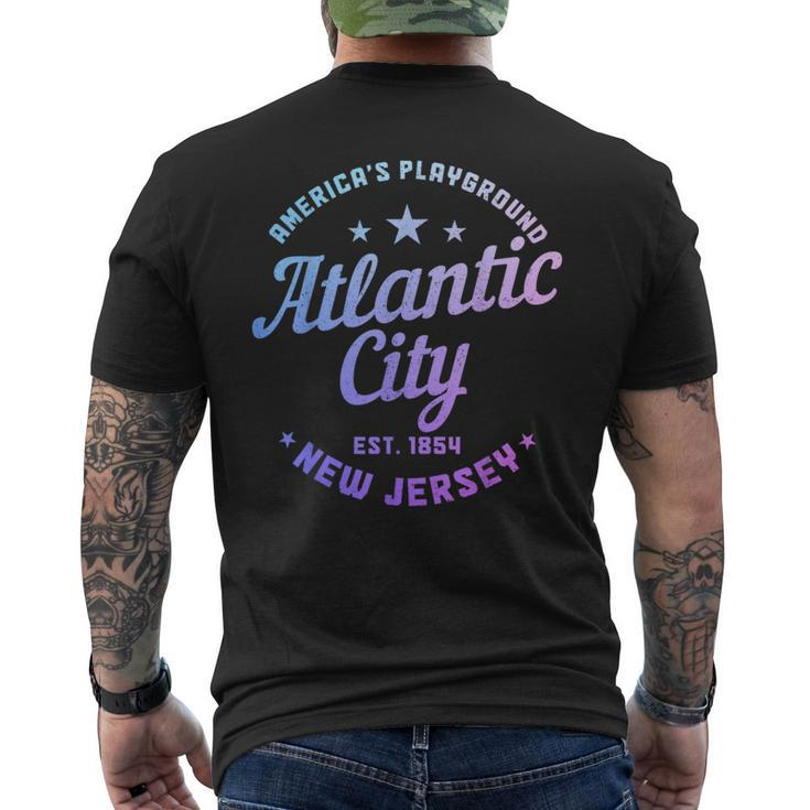 Atlantic City New Jersey Est 1854 Pride Vintage Men's T-shirt Back Print