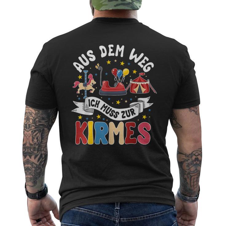 Aus Dem Weg Ich Muss Zur Kirmes S T-Shirt mit Rückendruck