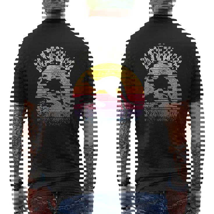 Vintage Jump Kangaroo Australia Day Australian Men's T-shirt Back