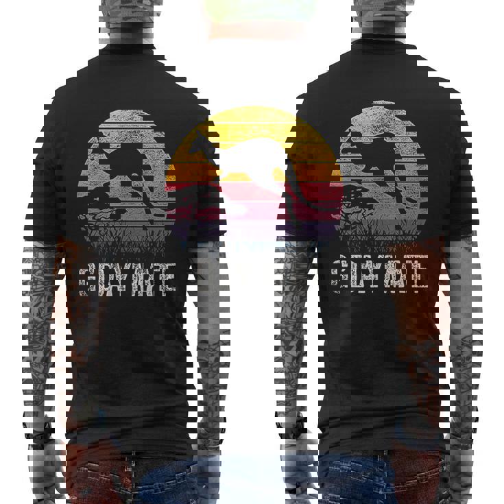 Vintage Jump Kangaroo Australia Day Australian Men's T-shirt Back