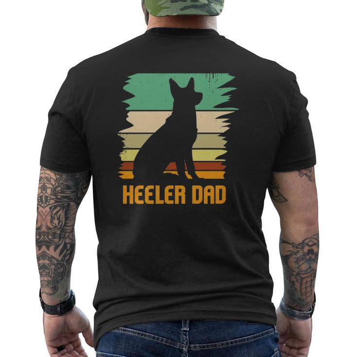 Australian Cattle Dog Heeler Dad Mens Back Print T-shirt