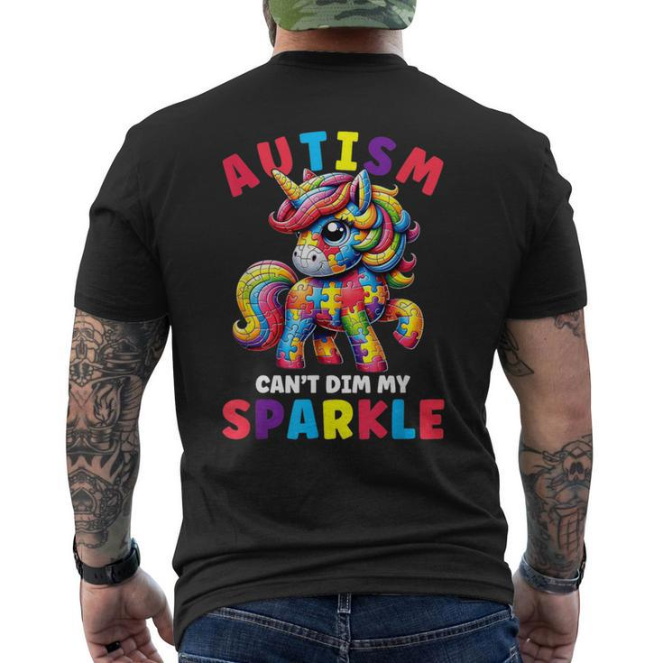Autism Girls Autism Awareness For Autistic Girls Men's T-shirt Back Print