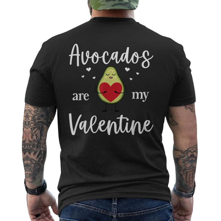 Avocado Valentines Day For Couple Cute Avocado Lover Men's T-shirt Back Print