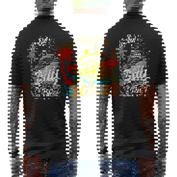 Aw Ship It's A Daddy Trip 2024 Father's Day Cruise 2024 Men's T-shirt Back Print