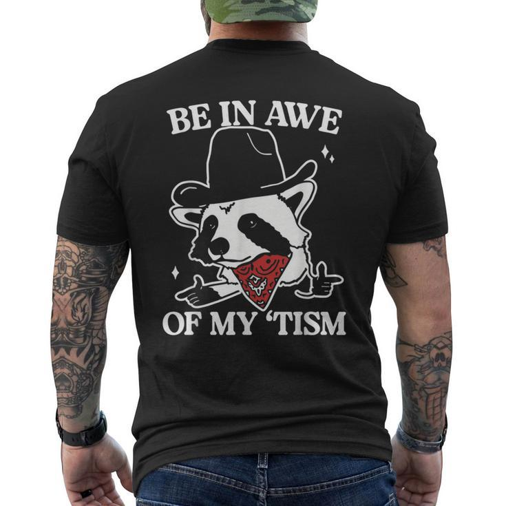 Be In Awe Of My 'Tism Retro Style Men's T-shirt Back Print