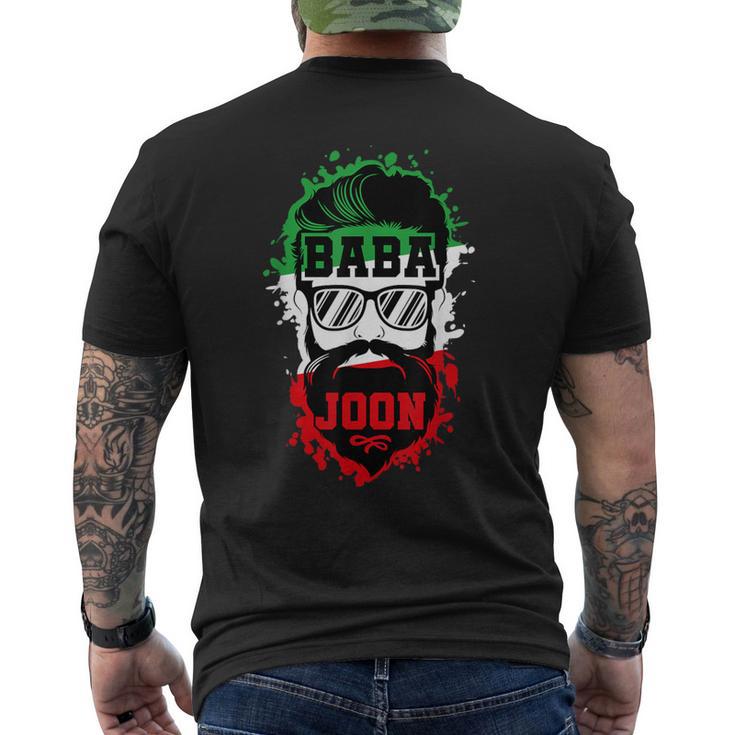 Baba Joon Persian Father Dad Fathers Day Iran Men's T-shirt Back Print