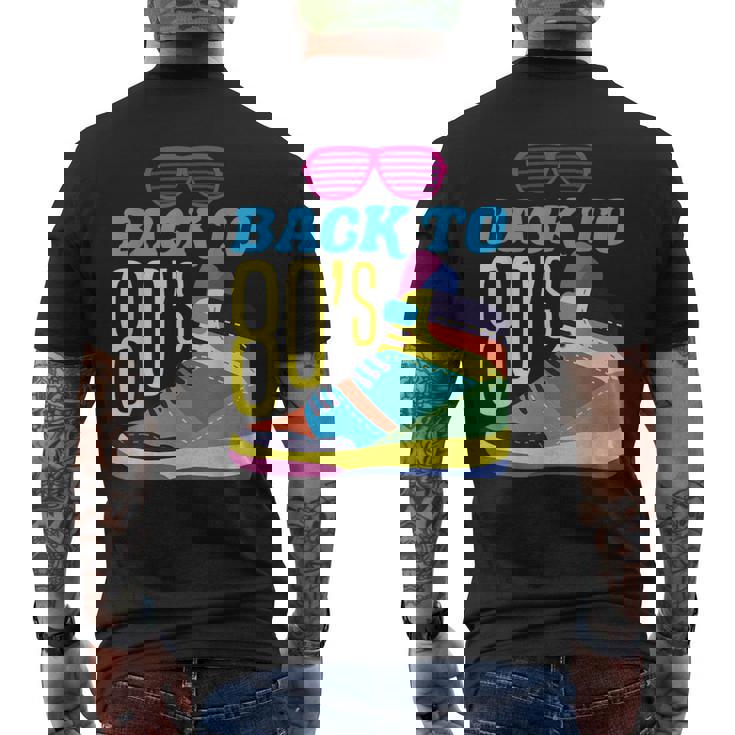 Back To 80'S Divertido Disfraz De Fiesta Retro De Los 80 Años 80 Camiseta Hombre Estampado Espalda