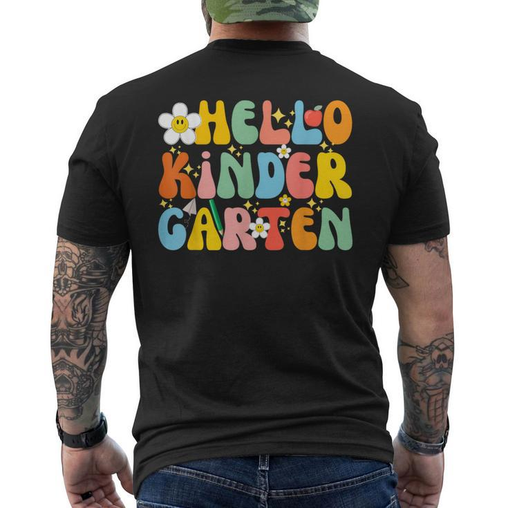 Back To School Hello Kindergarten Squad Teachers & Students Men's T-shirt Back Print