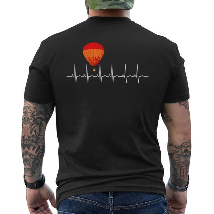Balloon Driver Heartbeat Balloon Driver Heartbeat Ecg T-Shirt mit Rückendruck