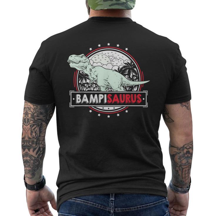 Bampisaurus For Bampi T Rex Dinosaur Fathers Day Men's T-shirt Back Print