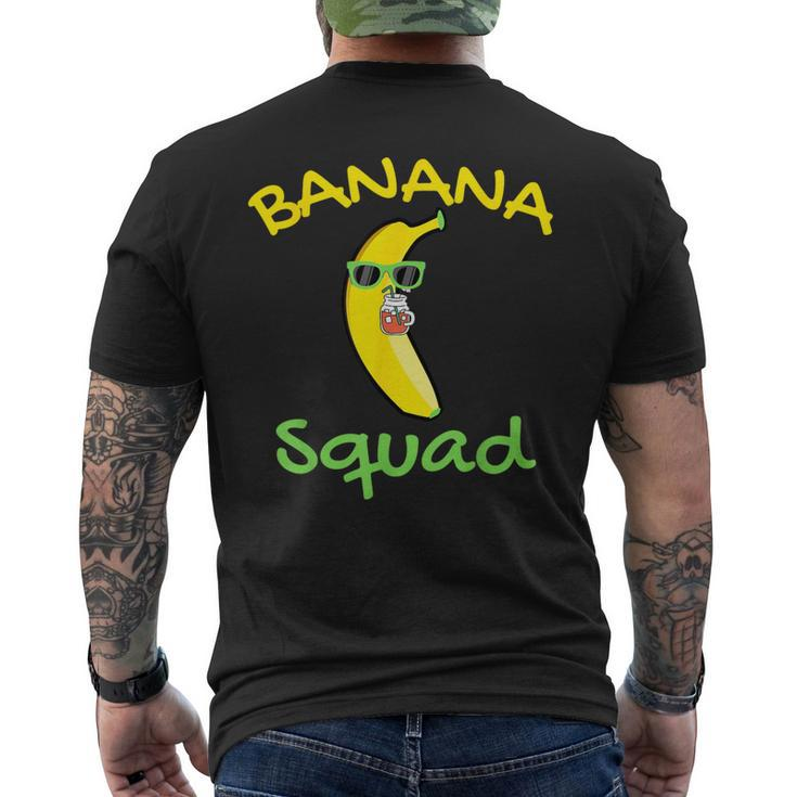Banana Squad Food Summer Vacation Matching Fruit Lover Party Men's T-shirt Back Print