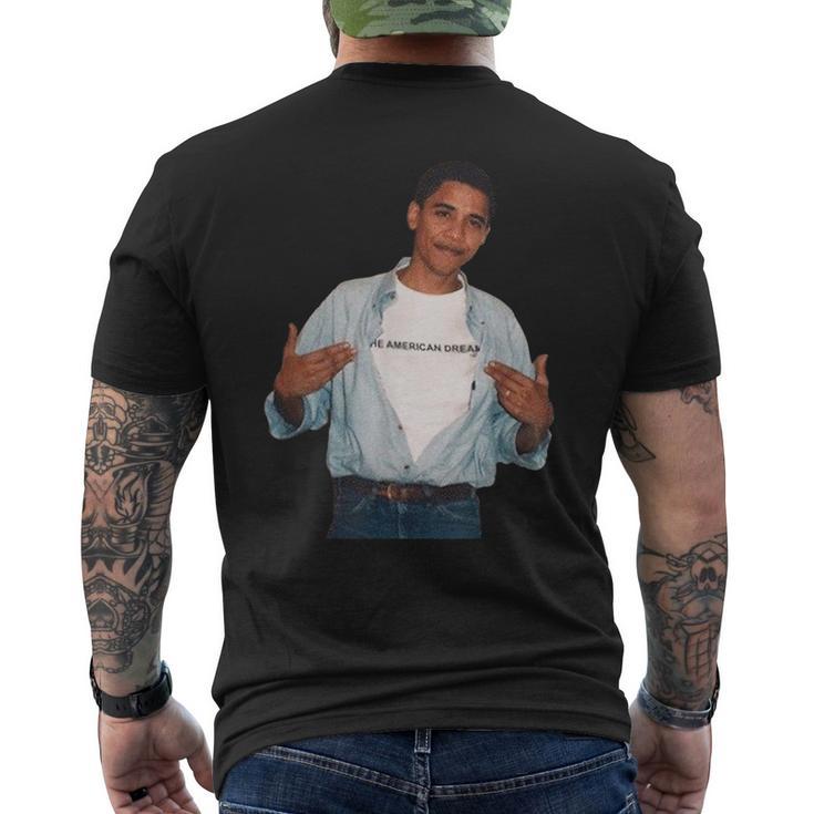 Barack Obama Retro Collegeintage Young Obama T-Shirt mit Rückendruck