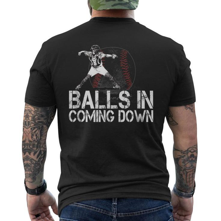 Baseball Catcher Softball Catcher Baseball Fan Men's T-shirt Back Print