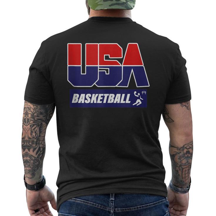 Basketball 2021 Usa Men's T-shirt Back Print