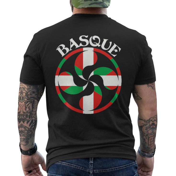 Basque Flag Lauburu Basque Country Basque Lauburu Basque Men's T-shirt Back Print