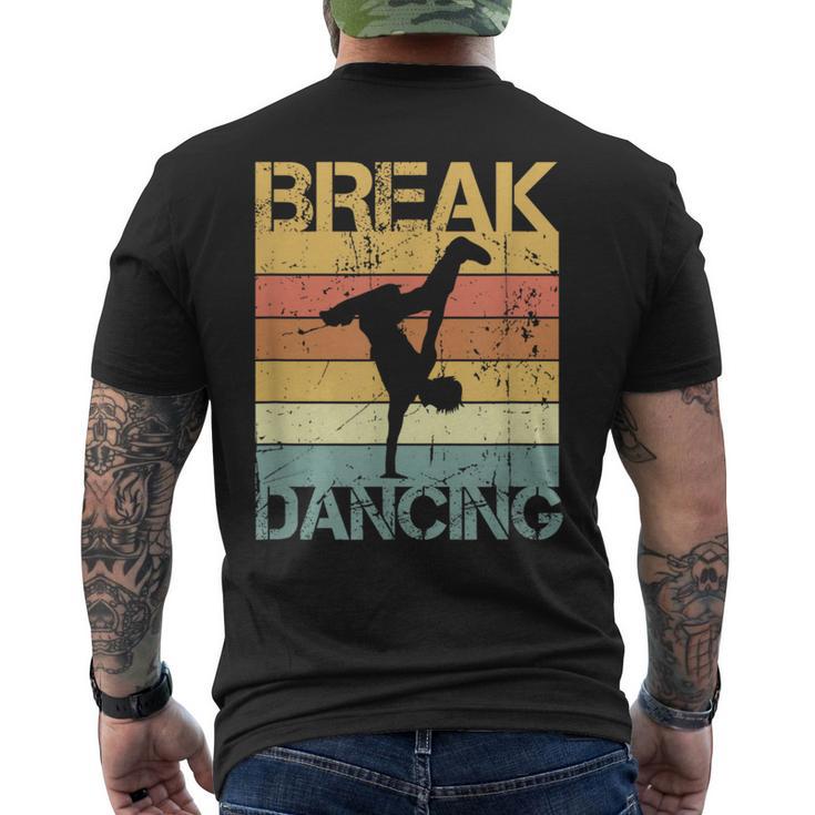 Bboy Breakdancer Hip Hop Danceintage Breakdance T-Shirt mit Rückendruck