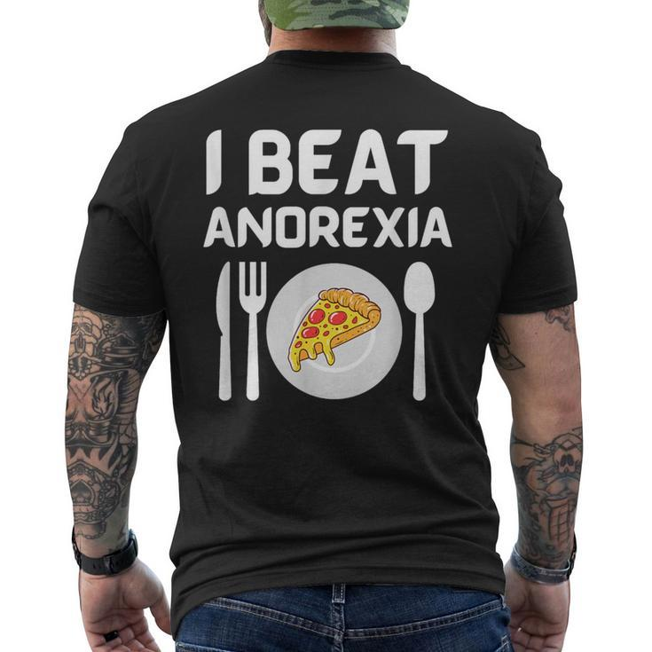 I Beat Survived Anorexia Awareness Men's T-shirt Back Print